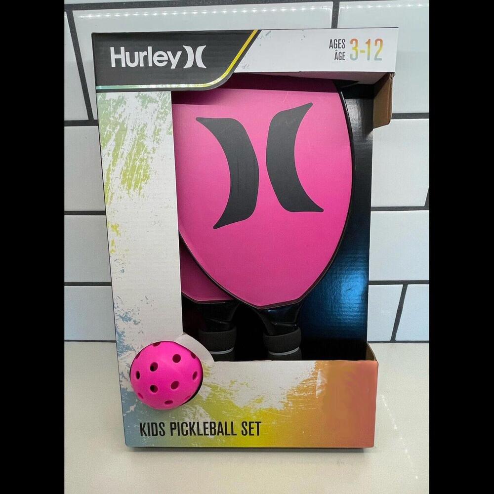 Hurley Kids Pickleball Set 2 Paddles Ball - New - - Unopened